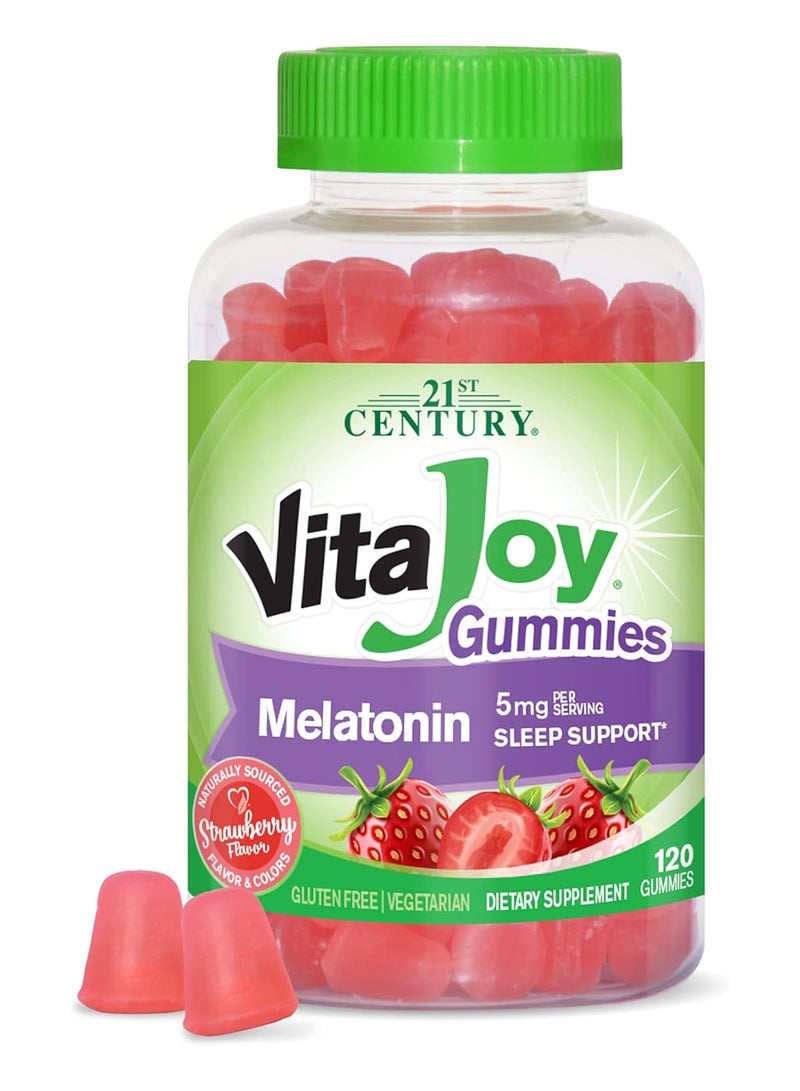 القرن الحادي والعشرون مُكمل غذائي علكات الميلاتونين فيتاجوي 5 مجم - 120 كبسولة - Image 1